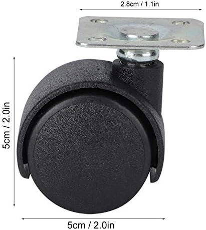 Window Roller Furniture Plate Swivel Castor Wheels Replace Hardware Fit - Image 3
