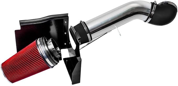 Cold Air Intake System with Heat Shield Kit + Filter Combo RED Compatible by RtunesRacing