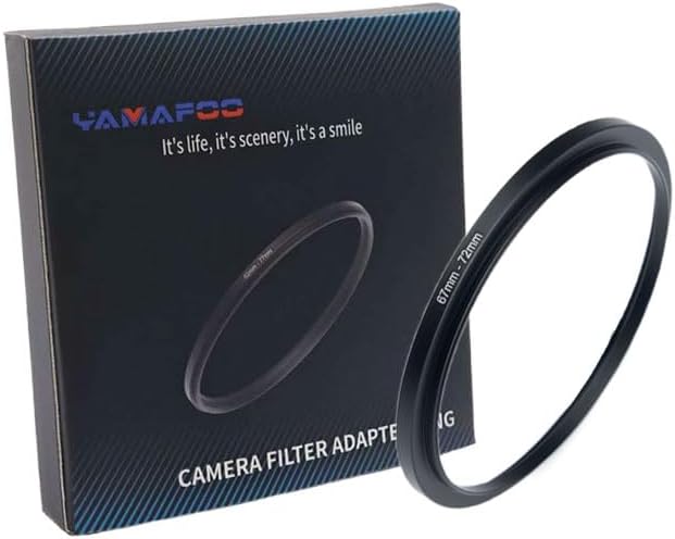 YAMAFOO 67mm to 72mm Step Up Ring/Step Down Rings Filter Adapter by YAMAFOO