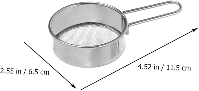 2pcs Stainless Steel Powdered Sugar Sieve Flour Sieve Sugar Sifter Baking - Image 7