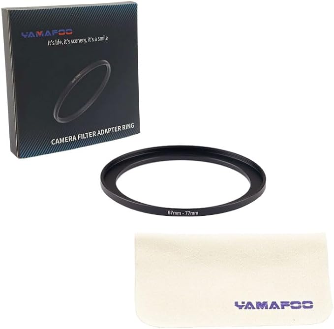 YAMAFOO 67mm to 77mm Step-Up Ring/Step Down Rings Filter Adapter - Image 2