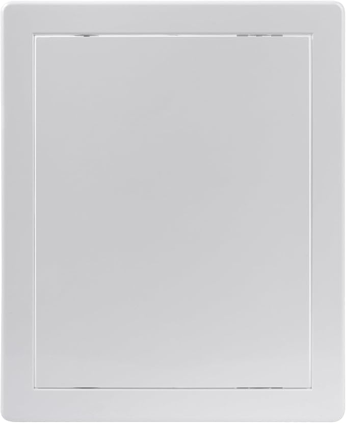 Vent Systems White ABS Plastic - Access Panel 8 x 10 Inch - Access Panel with Door for Drywall, Wall and Ceiling Electrical and Plumbing Service Wall Hole Cover - Exterior Dimensions 8.6x10.6 Inches