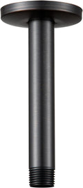 OFFO Shower Arm with Flange Ceiling Mount Replacement Rain Shower Head Straight Arm Ceiling-Mounted for Fixed Shower Head & High Pressure Rain, 6 in Oil Rubbed Bronze