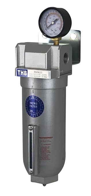 3/4" NPT Industrial Coalescing 0.01u Micron Filter Removes 99.98% of Oil - Image 3