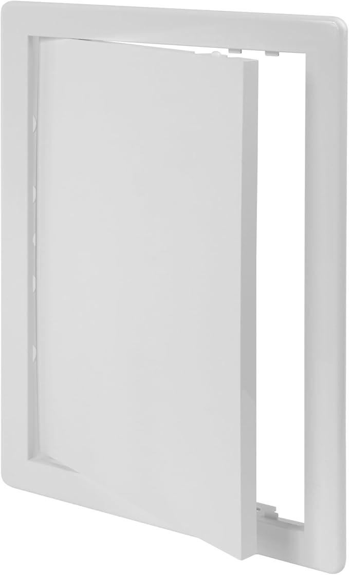 Vent Systems White ABS Plastic Access Panel 8 x 12 Inch - Access Panel with Door for Drywall, Wall and Ceiling Electrical and Plumbing Service Wall Hole Cover - Exterior Dimensions 8.7x12.7 Inches