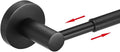 BESy Adjustable 15 to 26 Inch Single Bath Towel Bar Rack for Bathroom Accessories SUS304 Stainless Steel Towel Holder, Wall Mount with Screws Hand Towel Bar Rod Hotel Style, Matte Black