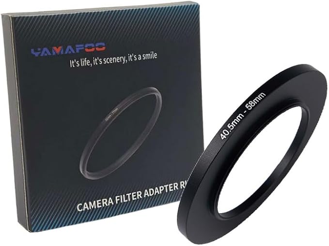 YAMAFOO 40.5mm to 58mm Step-Up Ring/Step Down Rings Filter Adapter by YAMAFOO