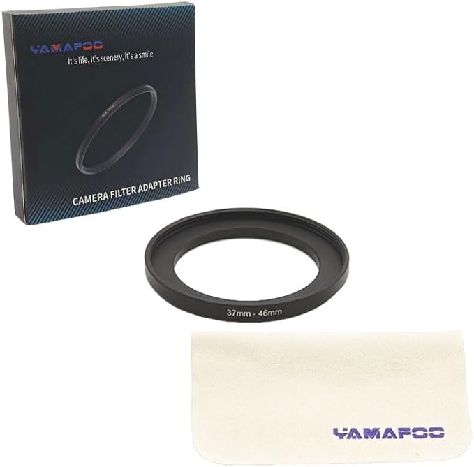 YAMAFOO 37mm to 46mm Step-Up Ring/Step Down Rings Filter Adapter - Image 2