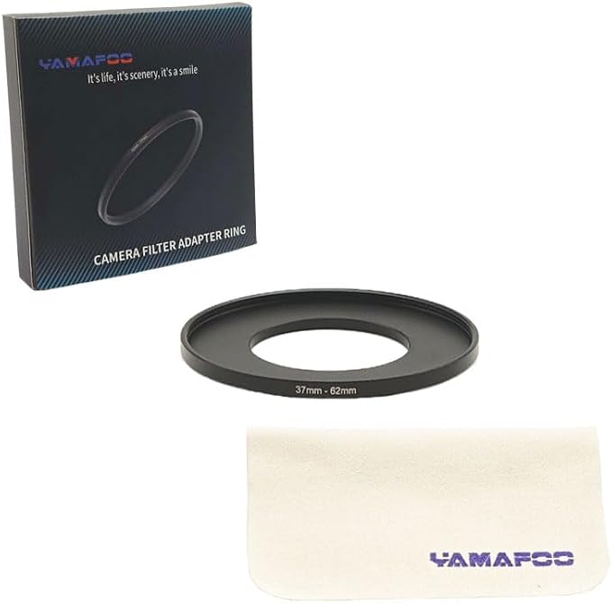 YAMAFOO 37mm to 62mm Step-Up Ring/Step Down Rings Filter Adapter - Image 2