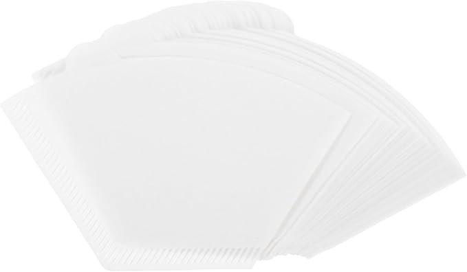 Paper Coffee Filter Cones 100pcs Espresso Filters Unbleached by BRIGHTFUFU