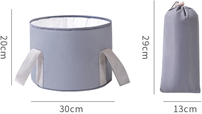 VALINK Collapsible Foot Bath Basin for Soaking Feet, Portable Foot Bath Tub Bag with Handles,travel washbasin for Travel Camping