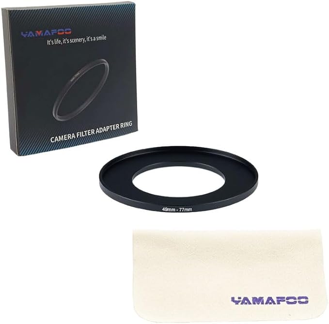 YAMAFOO 49mm to 77mm Step-Up Ring/Step Down Rings Filter Adapter - Image 2