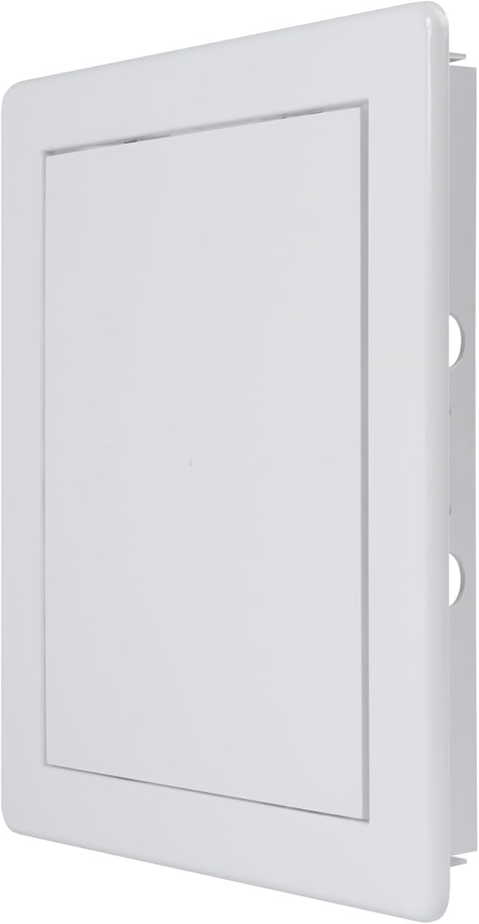 Vent Systems White ABS Plastic Access Panel 6 x 8 Inch (Opening) - Access Door for Drywall, Wall, Ceiling - Electrical, Plumbing Service Wall Hole Cover - Inspection Door - 6.6 x 8.6 Inch (Outer)