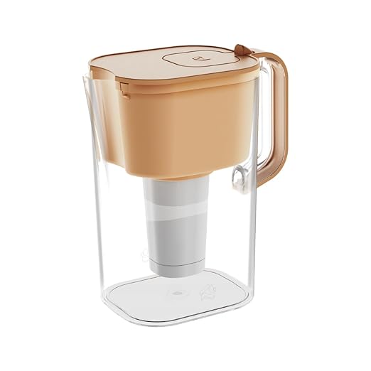 HOMEWATER 10-Cup Pitcher Filter – BPA-Free, High-Capacity 2.4L Pitcher by HomeWater