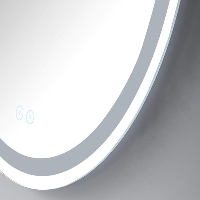 Bathroom Mirrors Round Waterproof Illuminated LED Wall Makeup Mirrors - Image 4