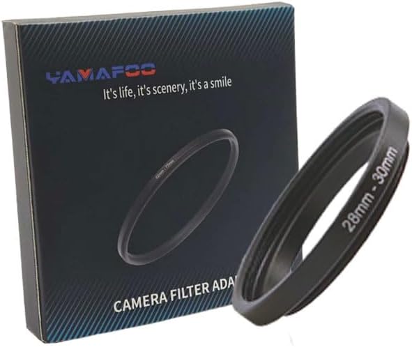 YAMAFOO 28mm to 30mm Step-Up Ring/Step Down Rings Filter Adapter by YAMAFOO