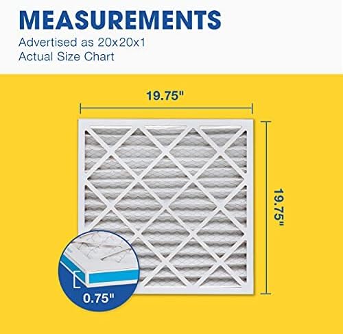 Aerostar 20x20x1 MERV 6 Air Filter, Actual Size, Air Conditioning & Furnace - Image 5