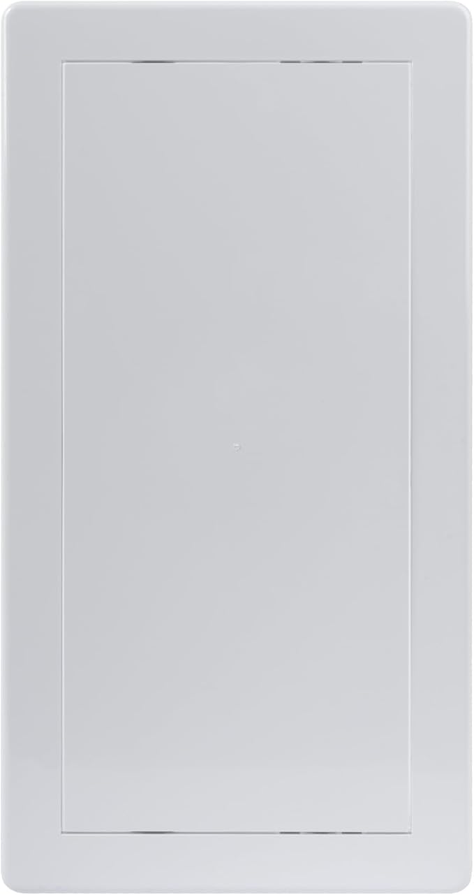 Vent Systems White ABS Plastic Access Panel 6 x 12 Inch (Opening) - Access Door for Drywall, Wall, Ceiling - Electrical, Plumbing Service Wall Hole Cover - Inspection Door - 6.6 x 12.6 Inch (Outer)