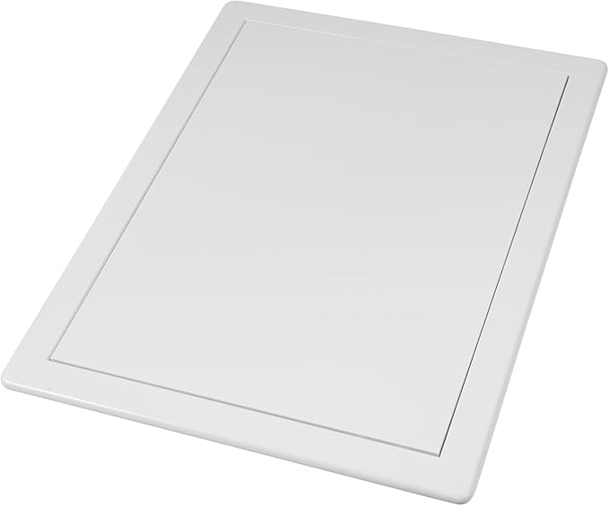 Vent Systems White ABS Plastic Access Panel 10 x 13 Inch (Opening) - Access Door for Drywall, Wall, Ceiling - Electrical, Plumbing Service Wall Hole Cover - Inspection Door - 11 x 13.7 Inch (Outer)