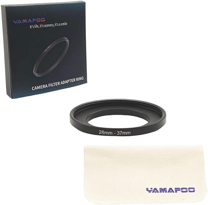 YAMAFOO 28mm to 37mm Step-Up Ring/Step Down Rings Filter Adapter - Image 2