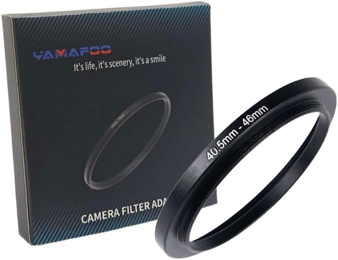 YAMAFOO 40.5mm to 46mm Step-Up Ring/Step Down Rings Filter Adapter by YAMAFOO