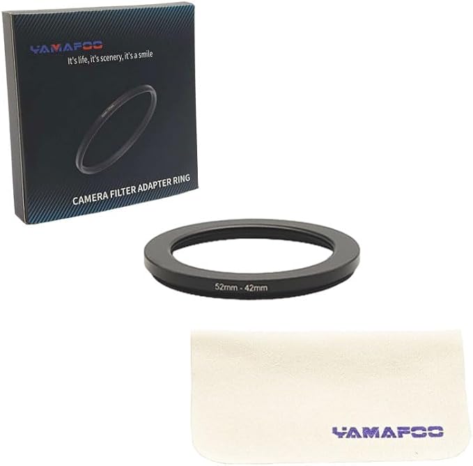 YAMAFOO 52mm to 42mm Step-Up Ring/Step Down Rings Filter Adapter - Image 2