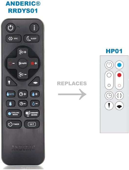 Universal Remote for Dyson HP01 Pure Hot+Cool Purifying Heater Fan - Image 4