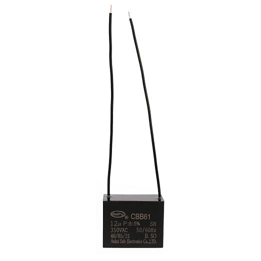 CBB61 Capacitor 12uf 350V AC Ceiling Fan 2 Wire 50/60Hz by AKZYTUE
