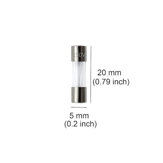 Pack of 10 pcs F15AL Fast-Blow Fuse 15A 250V Glass Fuses 0.2 x 0.79 inch / 5 x - Image 2