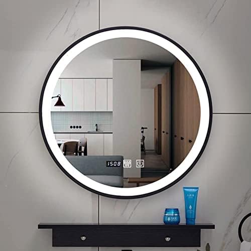Bathroom Mirror Round Illuminated LED Light Bathroom Mirror, Wall Mounted Mirror - Image 5