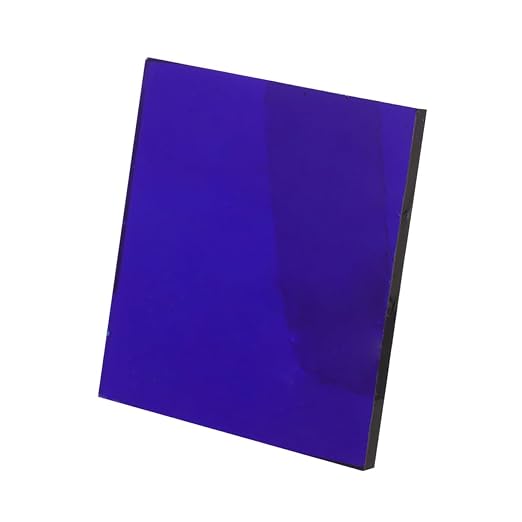 Zerodeko Cobalt Glass Sheet Experiment Device Chemistry Filter Glass Plate by Zerodeko