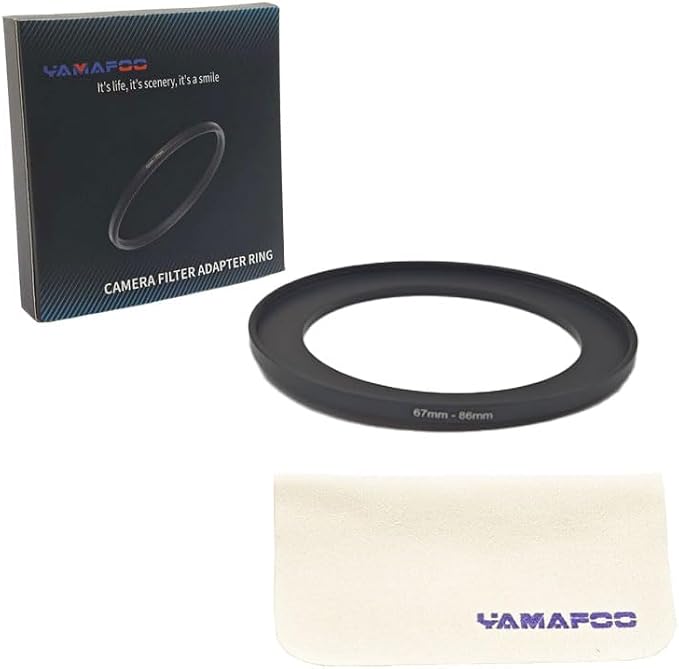 YAMAFOO 67mm to 86mm Step-up Ring/Step Down Rings Filter Adapter - Image 2