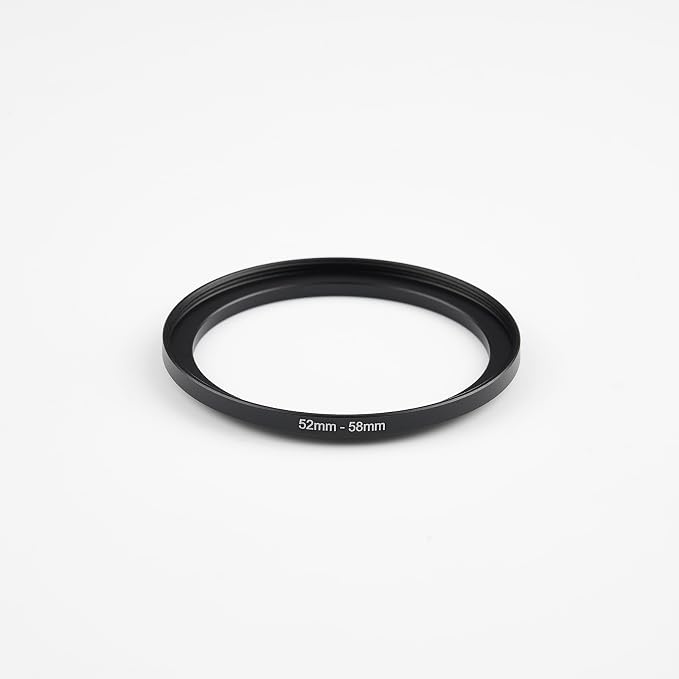 52mm to 58mm Step-Up Ring Filter Adapter, Metal Ring Step-Up Rings Adapter - Image 2