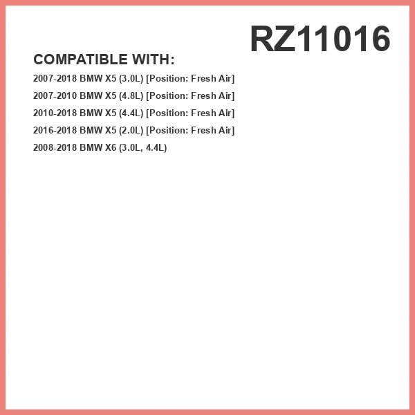 Febreze Odor Control Cabin Air Filter by PUREFLOW RZ11016 Fits 2007-2018 BMW X5 - Image 2