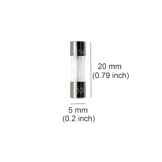 Pack of 10 pcs F7AL Fast-Blow Fuse 7amp F7A 125Volt Glass Fuses 0.2 x 0.79 Inch - Image 2