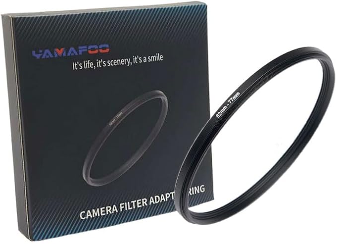 82mm to 77mm Step-up Adapter Rings, Step Up Ring, Step-Down Rings Filter Ring by YAMAFOO