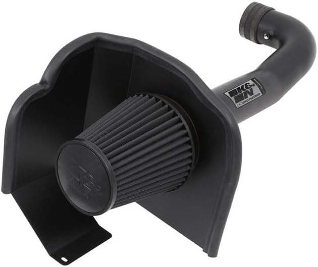 K&N Cold Air Intake System: Dry-Flow Air Filter, Increase Performance & Towing: - Image 4