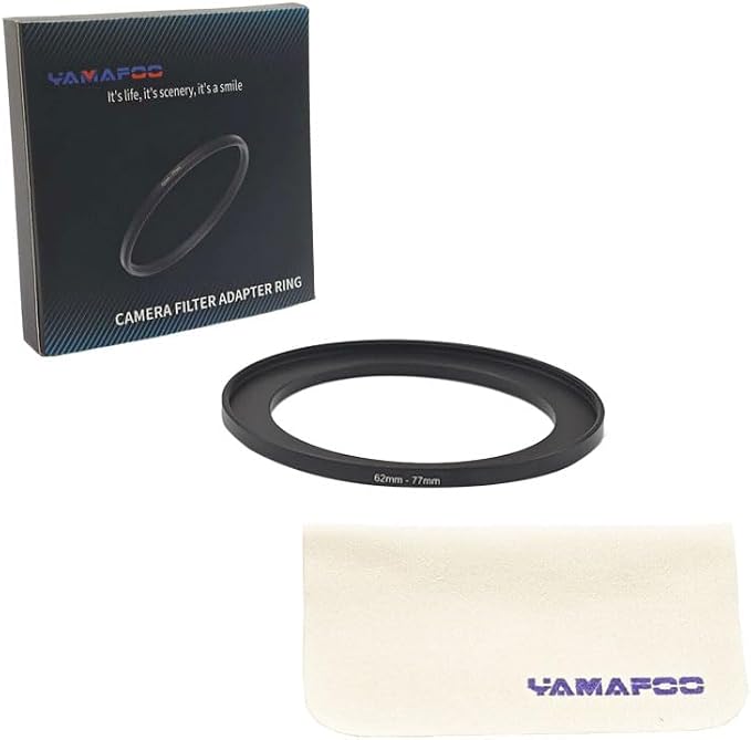 YAMAFOO 62mm to 77mm Step-Up Ring/Step Down Rings Filter Adapter - Image 2
