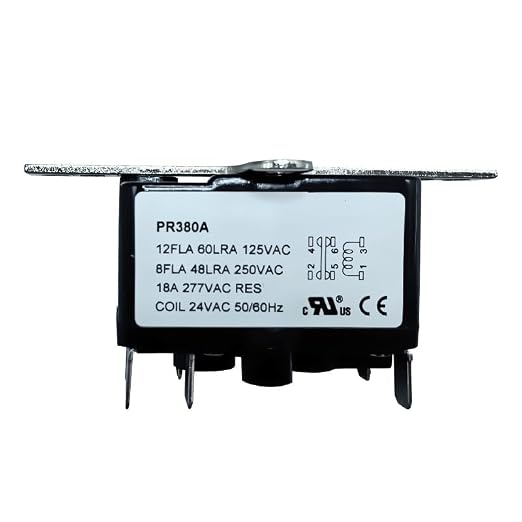 PR380 Fan Relay 90380 24 VAC Coil Voltage SPST NO NC Contacts by Unknown
