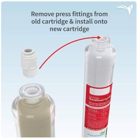 AquaticLife RO Buddie Inline Sediment Filter Cartridge, 5-Micron Reverse - Image 4