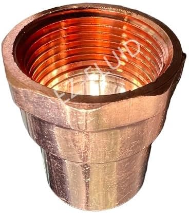 EZ-FLUID Plumbing 2-1/2" C X FIP LF Copper Female Adapter Pressure Copper Fittings,Sweat Solder Connection for Residential,Commercial Pipe. (1)