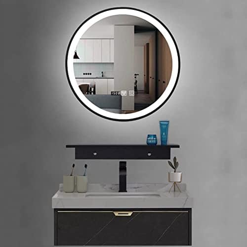 Bathroom Mirror Round Illuminated LED Light Bathroom Mirror, Wall Mounted Mirror - Image 4