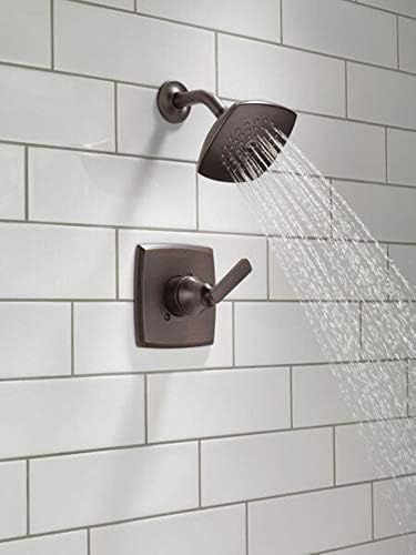 Delta Ashlyn 14 Series Rain Shower Faucet Set, Oil Rubbed Bronze Shower Head and Handle Set, Valve Trim Kit, Venetian Bronze T14264-RB (Valve Not Included)