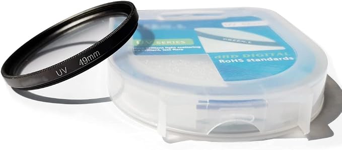 49mm Multi-Coated UV Protective Filter & 49mm Lens Cap Compatible - Image 3