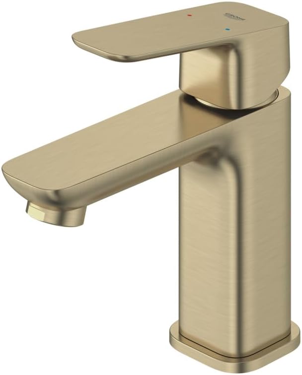 Grohe 101899EN00 Cubeo Single Hole Single Handle S-Size Bathroom Faucet, Less Drain, 1.2 GPM, Brushed Nickel