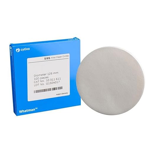 Whatman 1213Y26PK 10311610 Quantitative Filter Paper Circles, 4-7 μm, Grade 595 by Whatman