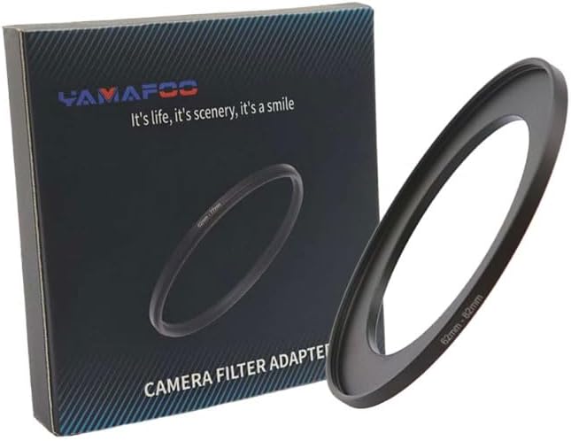 YAMAFOO 62mm to 82mm Step-Up Ring/Step Down Rings Filter Adapter by YAMAFOO