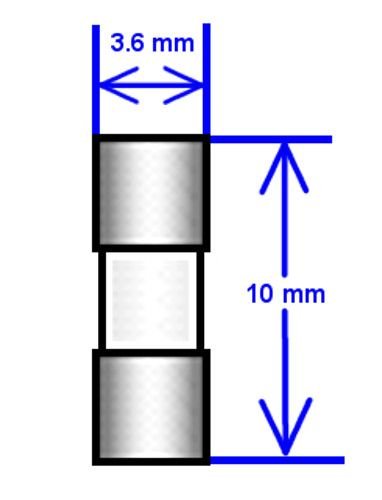 5 Qty. 3.6x10mm 5A Fast Blow Fuse FA 5 Amp 250v Mini Micro - Image 3