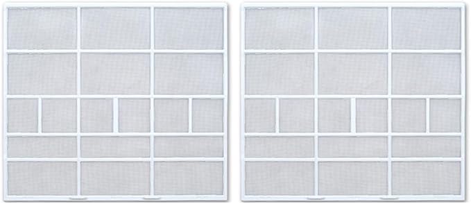 2 Pack Air Conditioner Filters, Dust Protection Mesh, Indoor Unit Hanging Dust by Oceanialend