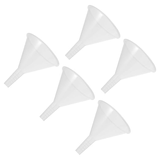 Veemoon 5pcs 100mm Plastic Scientific Triangle Funnels, Laboratory Pp Filling by Veemoon